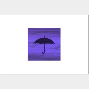 Purple Umbrella Posters and Art